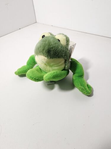 Mary Meyer Vtg 1995 Tippy Toes Finger Puppet Green Frog #17720 With Tags  - $12.86