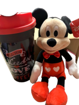 Mickey Mouse Valentine Stuffed Toy and Coffee Cup Bundle - £12.65 GBP