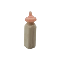 Vintage Dollhouse Miniature Baby Bottle Pink White Milk Little Tiny Nursery - £7.14 GBP