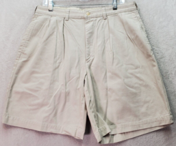 Polo Ralph Lauren Chino Shorts Men&#39;s 34 Khaki Cotton Slash Pockets Pleated Front - £18.31 GBP