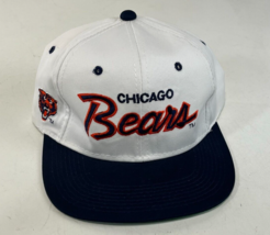 Vintage NFL Chicago Bears Sports Specialties The Twill Script Snapback Hat NWOT - £116.76 GBP