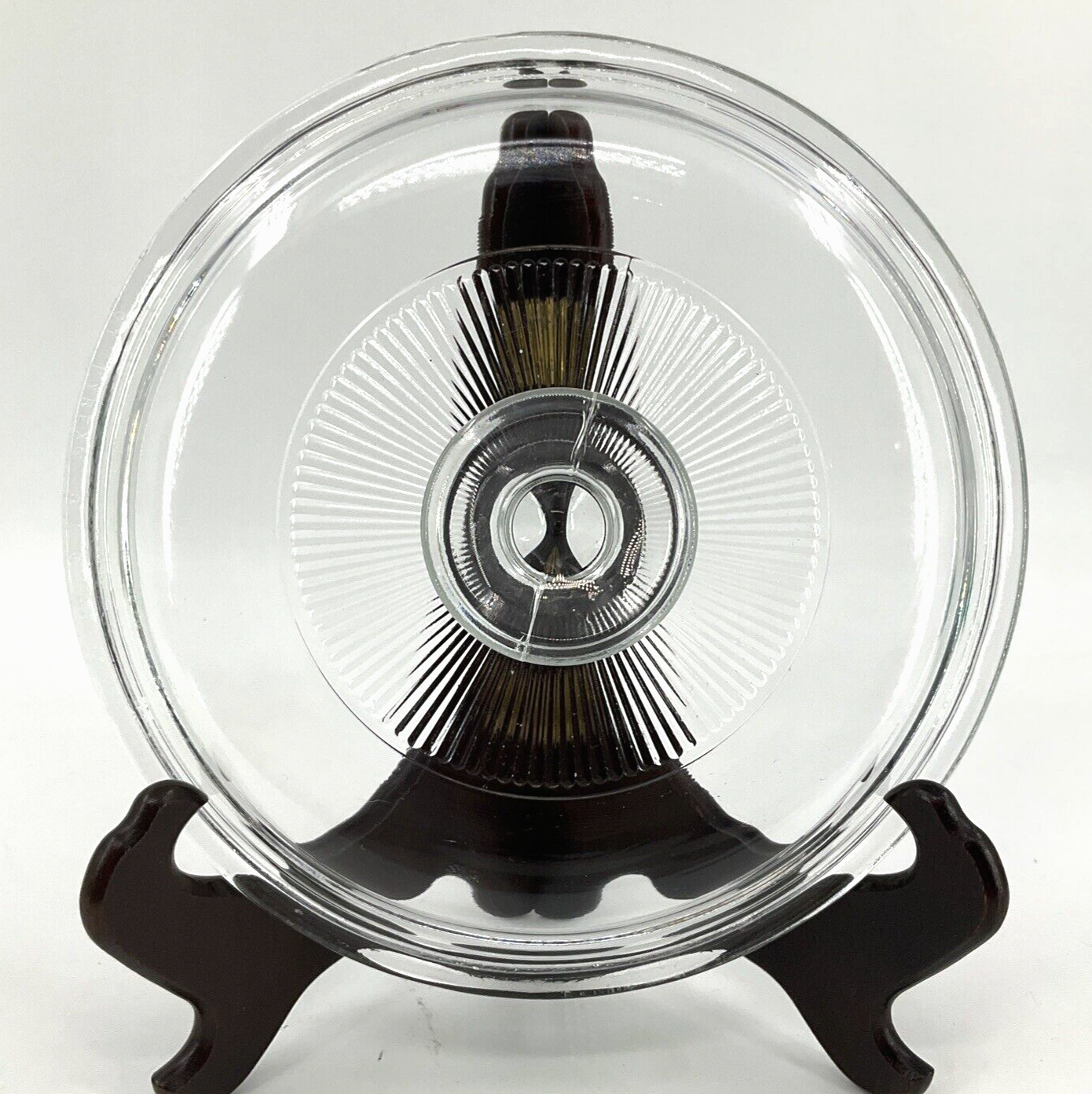 Corning Ware/Pyrex Clear Round Glass Lid (Ribbed) (7 1/4&quot; Dia) (G-5-C A)... - $14.84