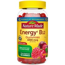 Nature Made Energy B12 1000 mcg Gummies, 160 Ct  for Metabolic Health+ - £20.56 GBP