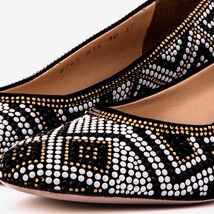 Nampula Crystal-Embellished Black Leather Women Pump image 3