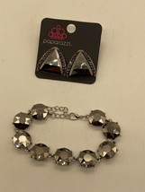 NWT Paparazzi Black Bracelet and Earrings Set - £3.28 GBP