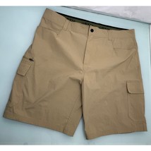 Orvis Men Cargo Shorts Nylon Spandex Blend Lightweight Hiking Elastic Wa... - $24.72