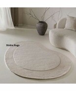 Oval Kidney Shape Hand Tufted Rugs 100% Woolen Area Rugs Luxury Premium Quality  - $330.00 - $2,690.00
