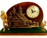 Wooden Mantel Clock, 18th Hole &quot;Clubhouse&quot;, United Electric, Works &amp; Lig... - £39.12 GBP