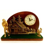 Wooden Mantel Clock, 18th Hole &quot;Clubhouse&quot;, United Electric, Works &amp; Lig... - £38.27 GBP