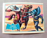 1966 Batman Card Topps Blue Bat Snaring the Sheik 8B EX - $21.73