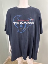 Houston Texans NFL Football Majestic Men&#39;s Navy Blue Tee Shirt Sz 4XL - £14.81 GBP