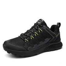 GA Autumn High Quality Men Hiking Shoes Leather Climbing Trekking Shoes Outdoor  - £58.49 GBP