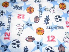  All Star Sports Fabric Cotton Sewing Fabric - £18.46 GBP