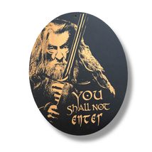 Sign - BLACK - You Shall not Enter (15x12 Inches) - $19.59+