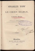 Antique Book Snarley Yow Chien Diable Novel Marryat 1837 - £81.20 GBP