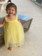 Yellow baby tulle dress, Toddler Tulle Dress, Toddler birthday dress, To... - £27.96 GBP