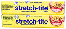 Stretch-Tite Premium Plastic Food Wrap 2 Pack x 500 Sq. Ft - $20.65