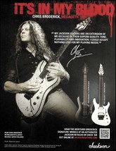 Megadeth Chris Broderick Signature Model Jackson guitar advertisement 2B ad - £3.32 GBP