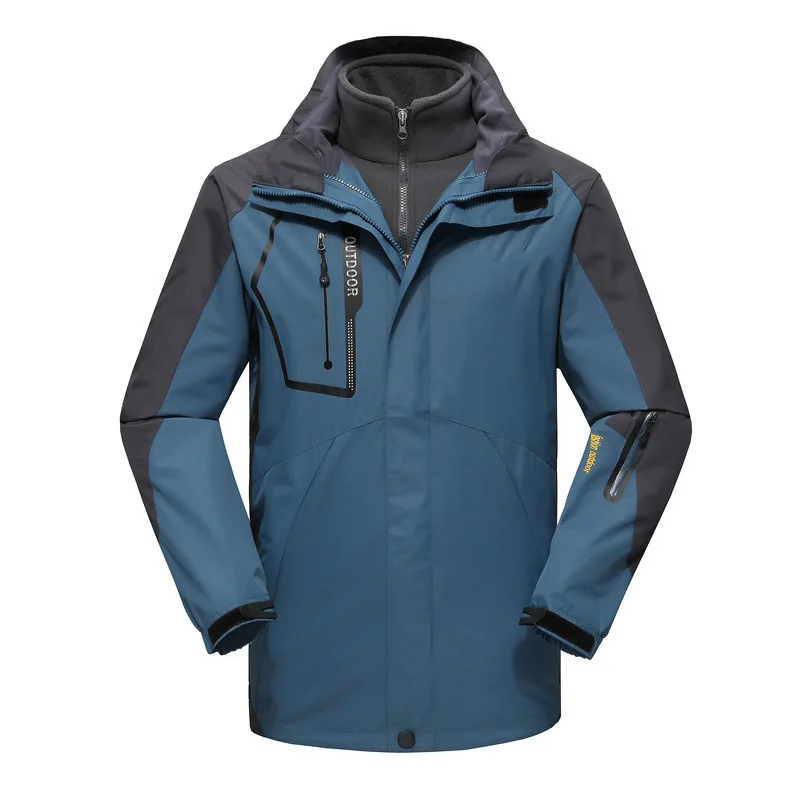 ONESTAND Men's Four Seasons Outdoor Mountaineering Travel Jacket Men Ski Two-Pie - $274.21