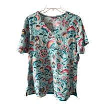 Vera Bradley Women’s Size L Scrub Top V6117 Floral Medallion Pattern - $20.70