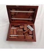 Domino Dice Sheesham wood/Rosewood Book shape  with Storage case - £45.53 GBP