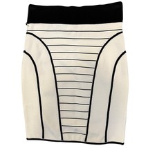 NEW Milly of New York Skirt Small Black White Knit Mini Luxury Designer ... - $35.99