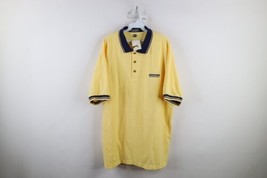 Deadstock Vintage 90s Mens 2XL Spell Out The University of Michigan Polo Shirt - £46.47 GBP