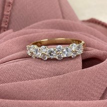 Bague De Mariage En Diamant Taillé Rond De 1 Carat En Or 14k À Design Al... - $22,629.09 MXN+