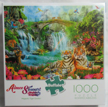 Buffalo 1000 Piece Puzzle Aimee Stewart Collection Majestic Tiger Grotto Cubs - $33.63