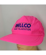 Vintage Bright Hot Pink Nylon Strap Back Sports Hat Cap Mellco Elko Plan... - €6,48 EUR
