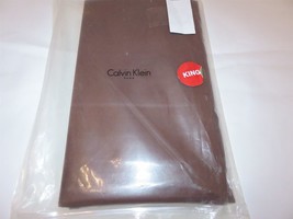 Calvin Klein Kalahari Clove bronze brown Tailored King Bedskirt NIP $215 - £49.80 GBP