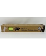 Net Zero Co Set of 2 Silicone Baking Mats Green NEW - $23.44 CAD