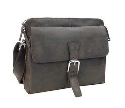 Vagarant Traveler 14 in. Cowhide Leather Messenger Bag LM03.Distress - £118.30 GBP