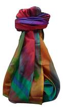 Varanasi Ekal Premium Silk Long Scarf Heritage Saraf 10 by Pashmina &amp; Silk - £28.40 GBP