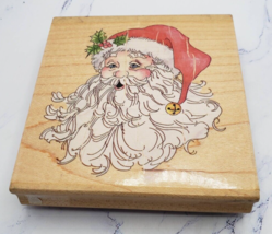 Stamps Happen Jolly Santa FACE 80120 Rubber Stamp Christmas Holiday - $7.91