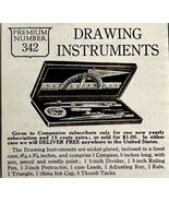 1916 Drawing Instruments Set Advertisement Pen Protractor Compass DWMYC1 - $28.01 CAD