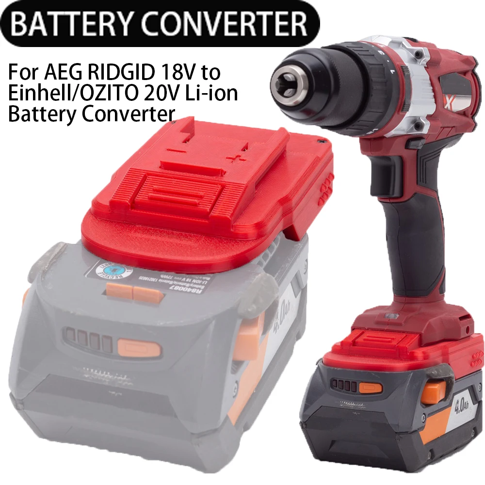 Tool battery adapter for AEG RIID 18V to Einhell/OZITO/Milwaukee/Makita 18/20V L - £64.61 GBP