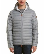 Save The Duck Men&#39;s GIGA Hooded Lightweight Jacket in Grey $178, Sz XL, ... - $123.74