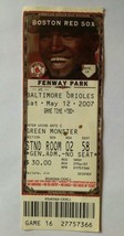 2007 Baltimore Orioles vs Boston Red Sox Ticket Stub May 12 David Ortiz Picture - £13.44 GBP