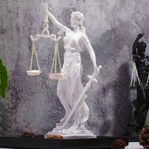 LADY JUSTICE Figurine Resin Sculpture Modern Concepts For Home Office Dé... - $59.90