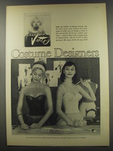 1956 Hollywood V-ette Bras Advertisement - Costume Designers - $18.49