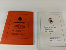 Birks Imperial Order Daughters Of The Empire Pamphlet &amp; Constitution Boo... - £26.26 GBP