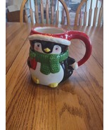 Boston Warehouse Christmas Penguin Coffee Cup-Brand New-SHIPS N 24 HOURS - €25,87 EUR