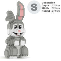 Rabbit Sculptures (JEKCA Lego Brick) DIY Kit - $67.00