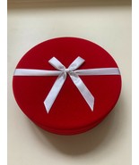 RED NECKLACE JEWELRY BOX - VELOUR - £15.57 GBP