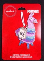 Hallmark Fortnite LOOT LLAMA pinata flat metal Christmas ornament on card 2020 - £6.77 GBP