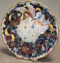 Vtg Lena Liu Angel Plate Rejoice Bradford Exchange First in Series w Cer... - £9.46 GBP