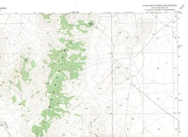 Candland Spring Quadrangle Utah 1973 USGS Topo Map 7.5 Minute Topographic - £18.80 GBP