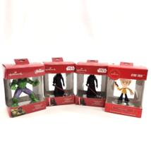 Hallmark Christmas Ornament LOT Avengers Hulk Star Wars Kylo Trek Captain Kirk - £29.82 GBP