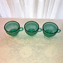 3 Teal Sandwich Coffee Cups by Tiara Indiana - £12.76 GBP